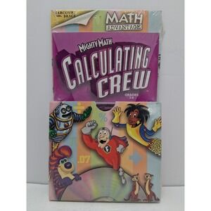 Mighty Math Calculating Crewcd Rom Grades 3-6 Brand New Old Stock Shrink Wrapped